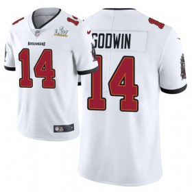 Camiseta Hombre Tampa Bay Buccaneers Chris Godwin 14 Nike Blanco 2021 Super Bowl LV